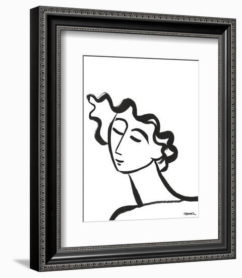 Linear Portrait - Daydreams-Marsha Hammel-Framed Art Print