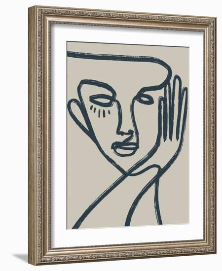 Linear Portrait - Look-Chloe Watts-Framed Giclee Print