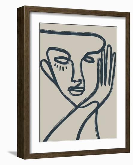 Linear Portrait - Look-Chloe Watts-Framed Giclee Print