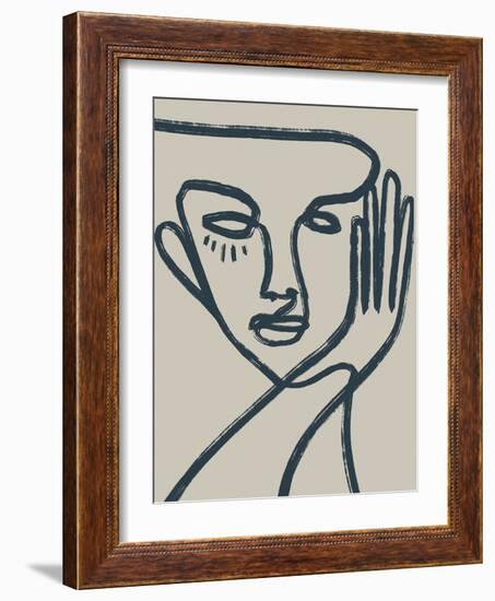 Linear Portrait - Look-Chloe Watts-Framed Giclee Print