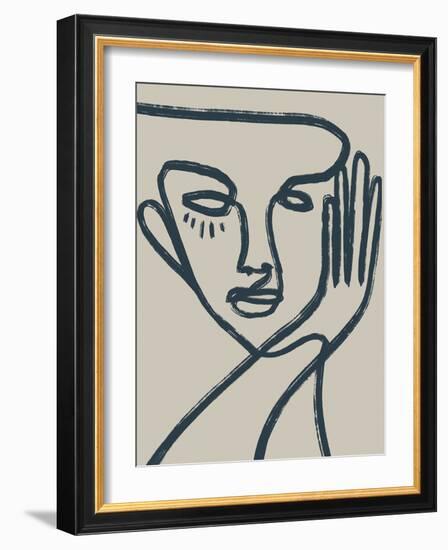 Linear Portrait - Look-Chloe Watts-Framed Giclee Print