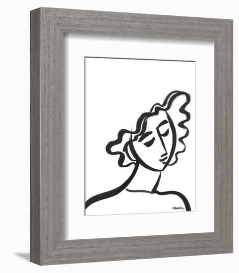 Linear Portrait - Reverie-Marsha Hammel-Framed Art Print