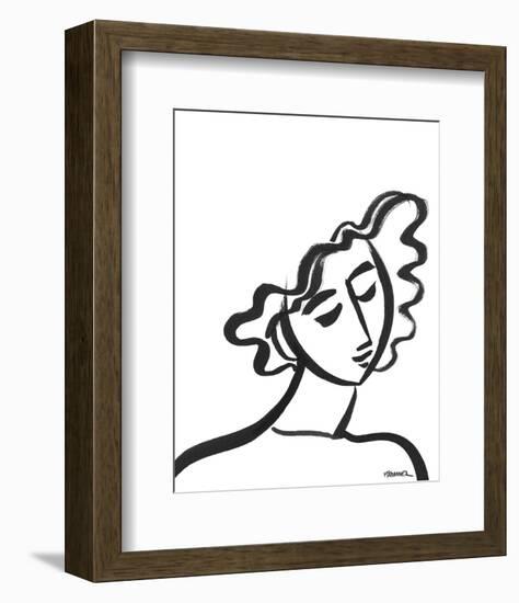 Linear Portrait - Reverie-Marsha Hammel-Framed Art Print