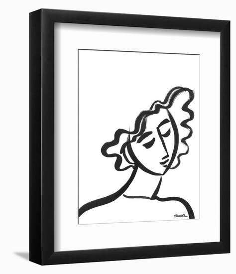 Linear Portrait - Reverie-Marsha Hammel-Framed Art Print