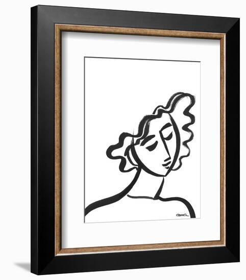 Linear Portrait - Reverie-Marsha Hammel-Framed Art Print