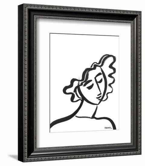 Linear Portrait - Reverie-Marsha Hammel-Framed Art Print