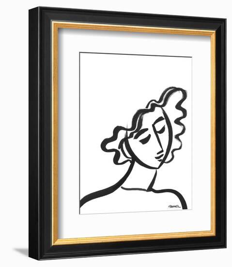 Linear Portrait - Reverie-Marsha Hammel-Framed Art Print