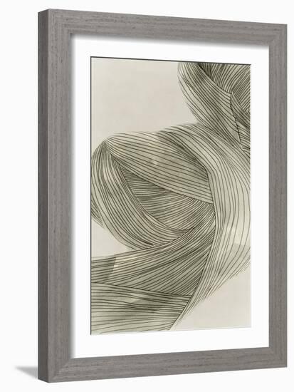 Linear Sage Pathways II-Isabelle Z-Framed Art Print