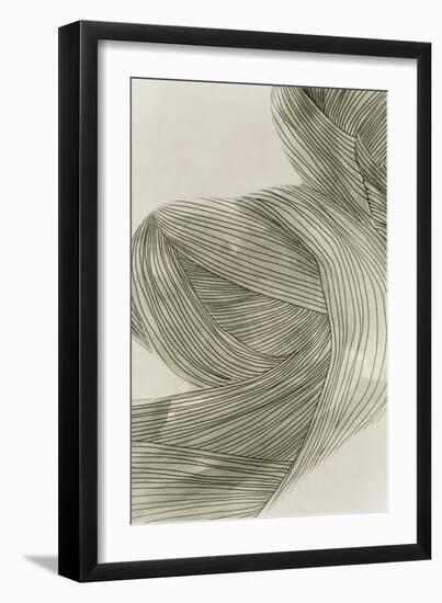 Linear Sage Pathways II-Isabelle Z-Framed Art Print