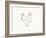 Linear Sketch - Chicken-Clara Wells-Framed Giclee Print