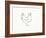 Linear Sketch - Chicken-Clara Wells-Framed Giclee Print