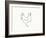 Linear Sketch - Chicken-Clara Wells-Framed Giclee Print