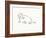 Linear Sketch - Walrus-Clara Wells-Framed Giclee Print