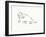 Linear Sketch - Walrus-Clara Wells-Framed Giclee Print