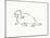 Linear Sketch - Walrus-Clara Wells-Mounted Giclee Print