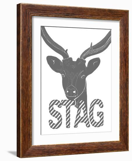 Linear - Stag-Myriam Tebbakha-Framed Giclee Print