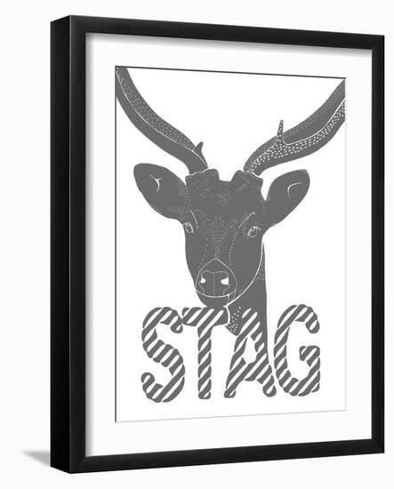 Linear - Stag-Myriam Tebbakha-Framed Giclee Print