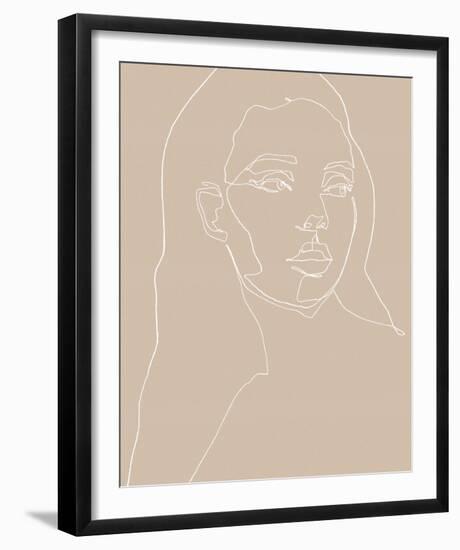 Linear Style - Gaze-Aurora Bell-Framed Giclee Print