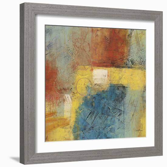 Linear Yellow 1-Gabriela Villarreal-Framed Art Print