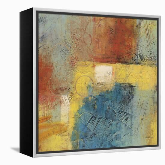 Linear Yellow 1-Gabriela Villarreal-Framed Stretched Canvas