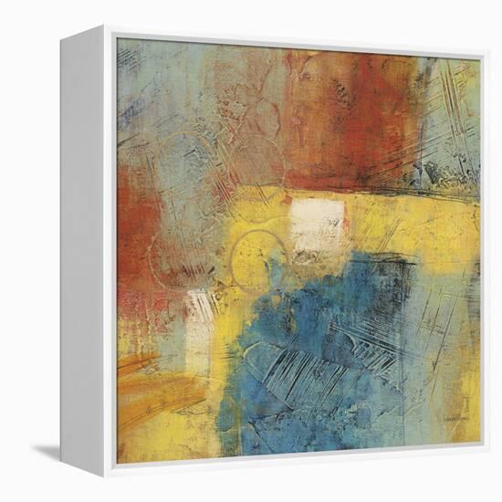 Linear Yellow 1-Gabriela Villarreal-Framed Stretched Canvas