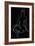 lineart_nude black pica_002_Black-1x Studio II-Framed Giclee Print