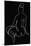 lineart_nude black pica_002_Black-1x Studio II-Mounted Giclee Print