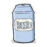 Cartoon Beer Can-lineartestpilot-Art Print