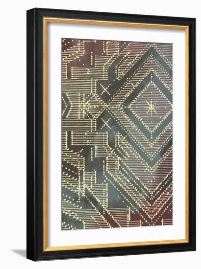 Lined Batik Pattern II-null-Framed Art Print