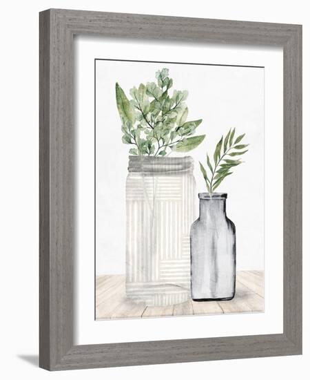 Lined Vase 2-Kimberly Allen-Framed Art Print