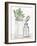 Lined Vase 2-Kimberly Allen-Framed Art Print