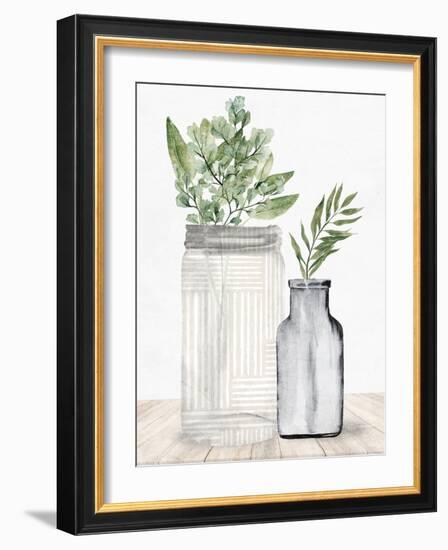 Lined Vase 2-Kimberly Allen-Framed Art Print