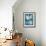 Linen & Blue Ferns I-Vision Studio-Framed Art Print displayed on a wall