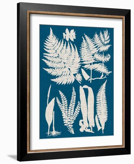 Linen & Blue Ferns I-Vision Studio-Framed Art Print