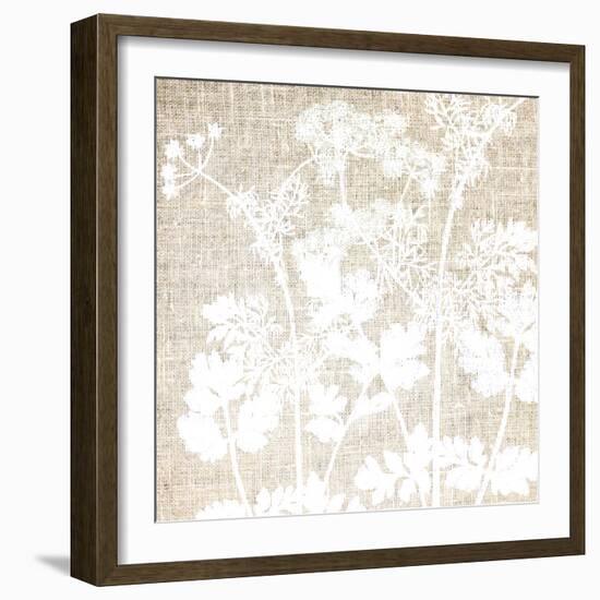 Linen Botanical Square 2-Kimberly Allen-Framed Art Print