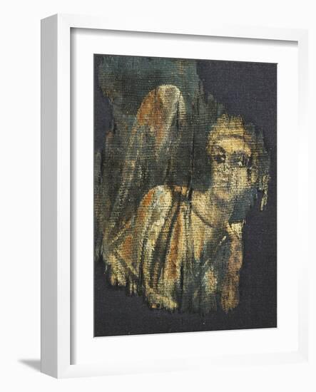 Linen Canvas Painting Portraying an Angel-null-Framed Giclee Print