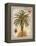 Linen Date Palm Tree-Chad Barrett-Framed Stretched Canvas