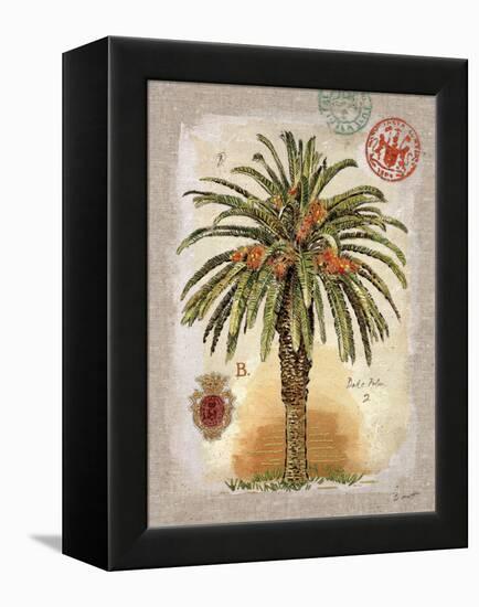 Linen Date Palm Tree-Chad Barrett-Framed Stretched Canvas