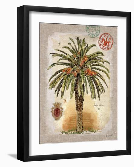 Linen Date Palm Tree-Chad Barrett-Framed Art Print