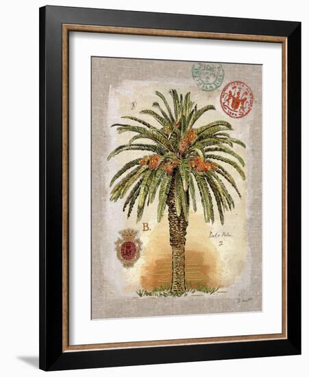Linen Date Palm Tree-Chad Barrett-Framed Art Print
