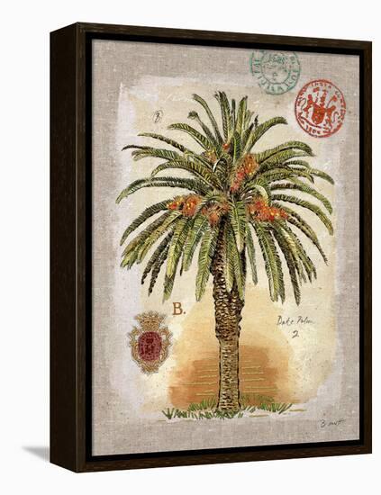 Linen Date Palm Tree-Chad Barrett-Framed Stretched Canvas