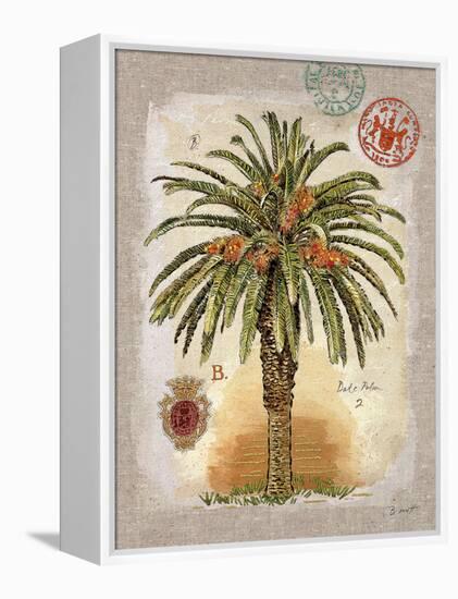 Linen Date Palm Tree-Chad Barrett-Framed Stretched Canvas