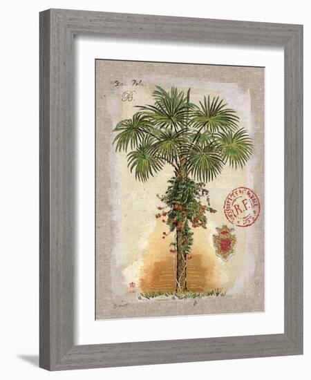 Linen Fan Palm Tree-Chad Barrett-Framed Art Print