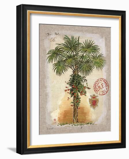 Linen Fan Palm Tree-Chad Barrett-Framed Art Print