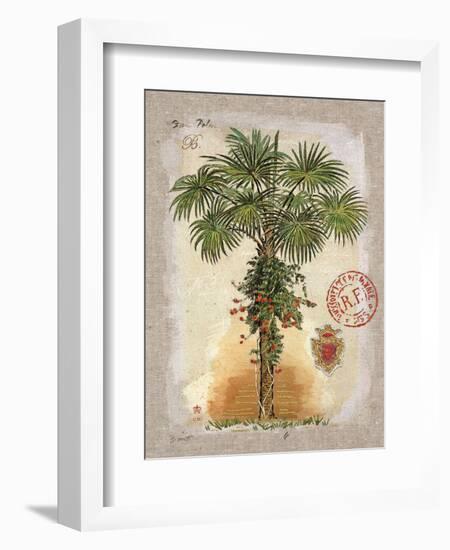 Linen Fan Palm Tree-Chad Barrett-Framed Art Print