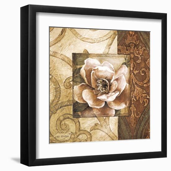 Linen Roses II-Linda Thompson-Framed Giclee Print