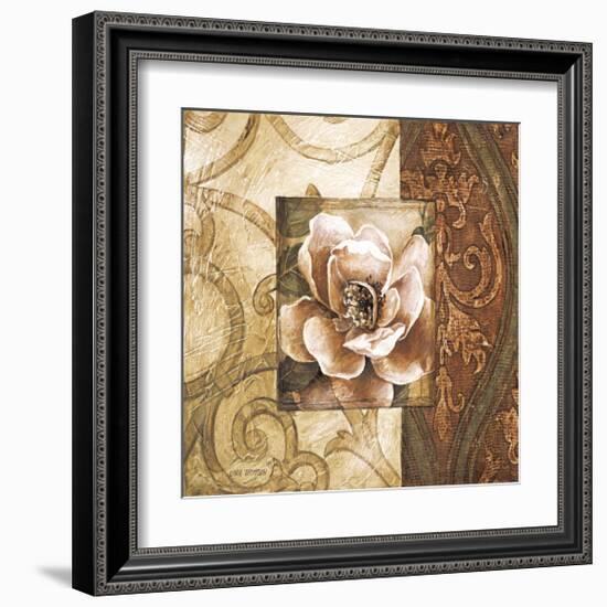 Linen Roses II-Linda Thompson-Framed Giclee Print