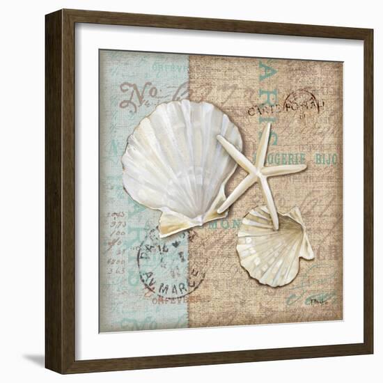 Linen Shells I-Paul Brent-Framed Premium Giclee Print