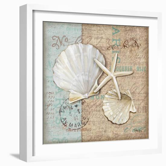 Linen Shells I-Paul Brent-Framed Premium Giclee Print