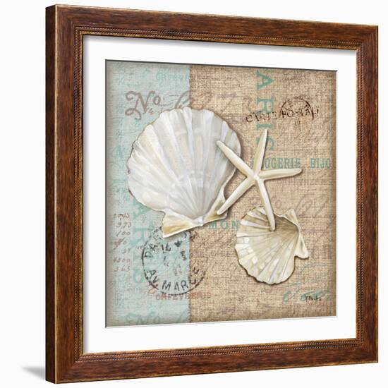 Linen Shells I-Paul Brent-Framed Art Print